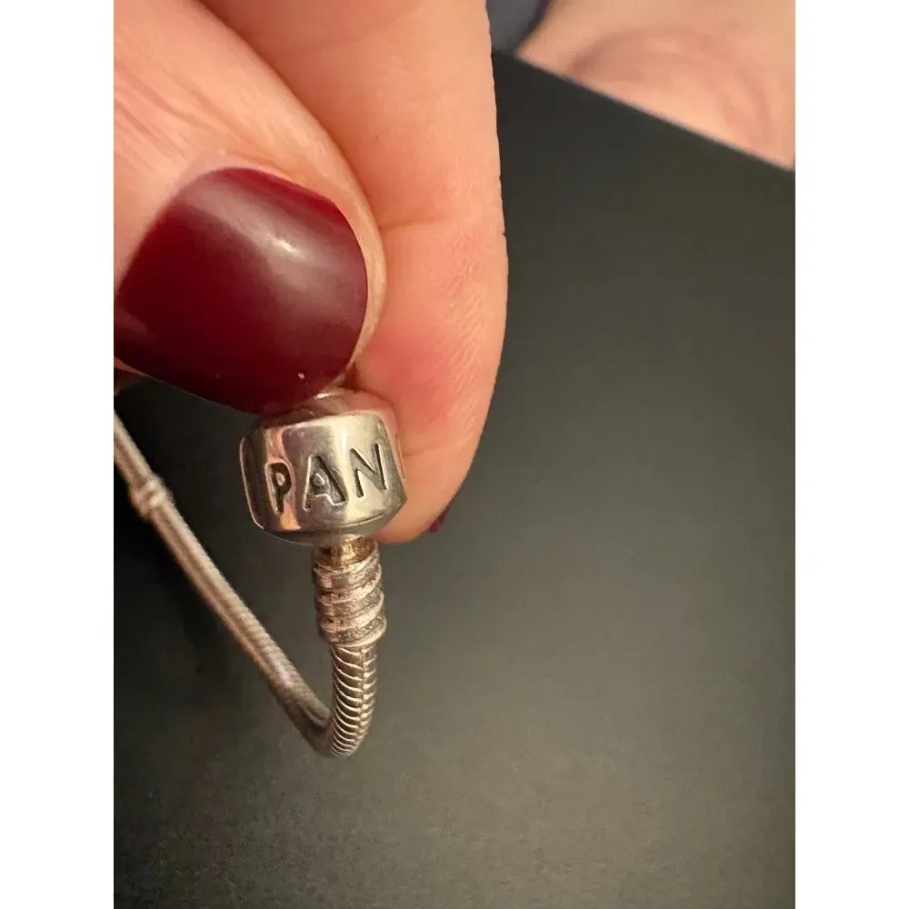 Pandora Sterling Silver Charm Bracelet 925 ALE 7.5”